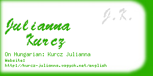 julianna kurcz business card